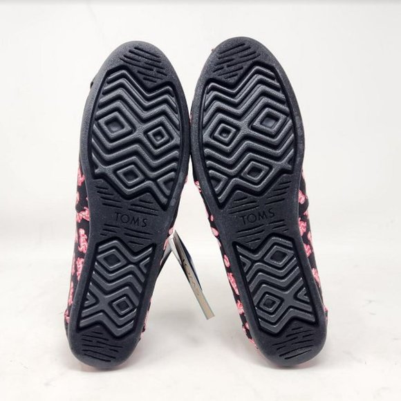 New women's dinosaurs Toms glow in the dark neon pink T-Rex skeleton print shoes - Picture 9 of 9